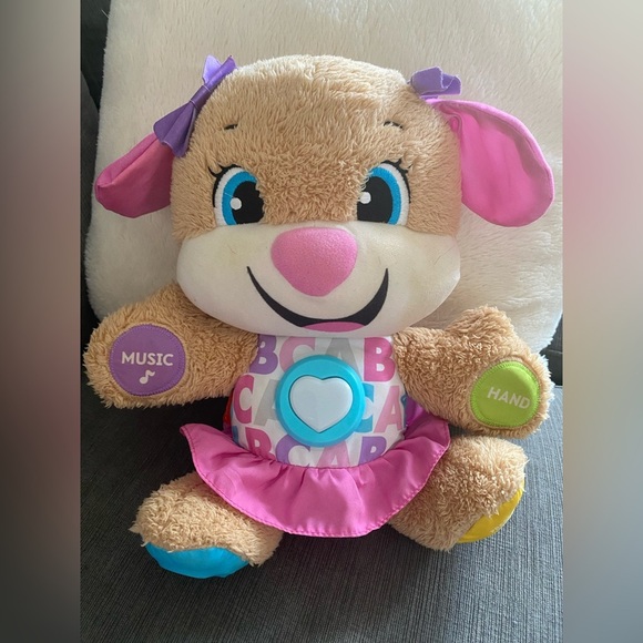 Fisher-Price Plush Learning Toy with Pink and Purple Accents - Picture 5 of 6